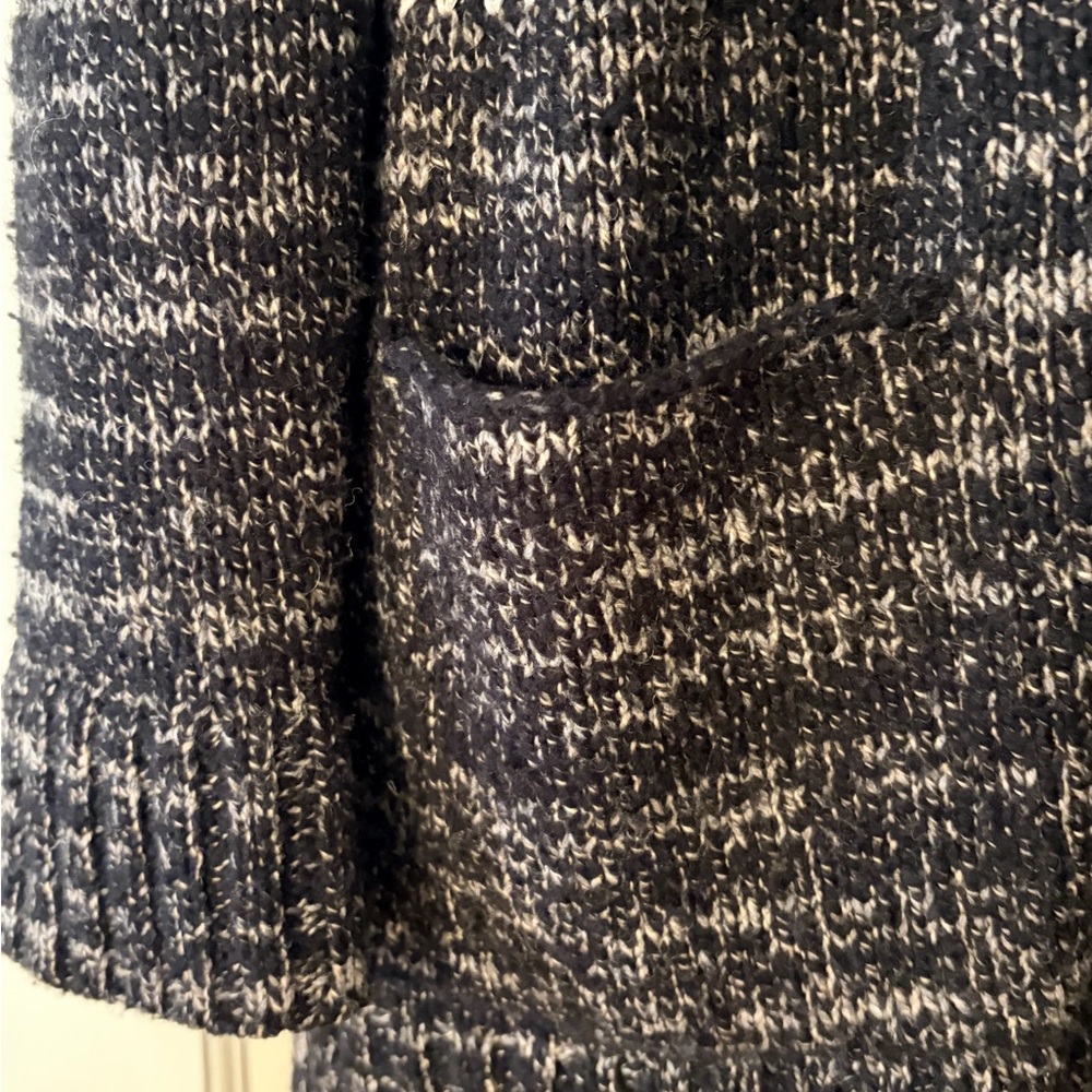 Lucky Brand Black and White Open Knit Cardigan - Picture 3 of 4